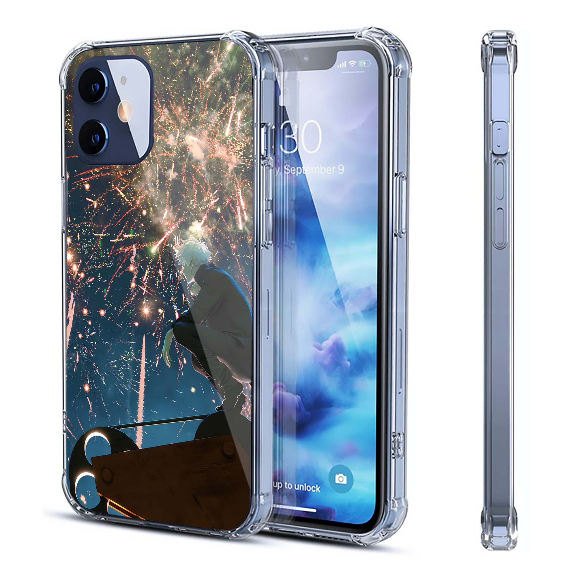 （画像用） 呪術廻戦 Jujutsu Kaisen 【iPhone 12シリーズ対応】透明スマホケース（クリアソフトケース）